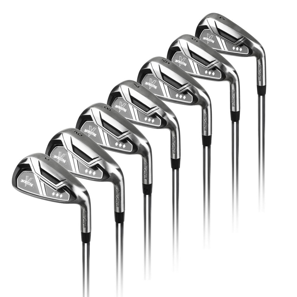 MacGregor V-Foil Stainless Steel Iron Set 4-PW with Steel Shafts, Mens Right Hand, Regular