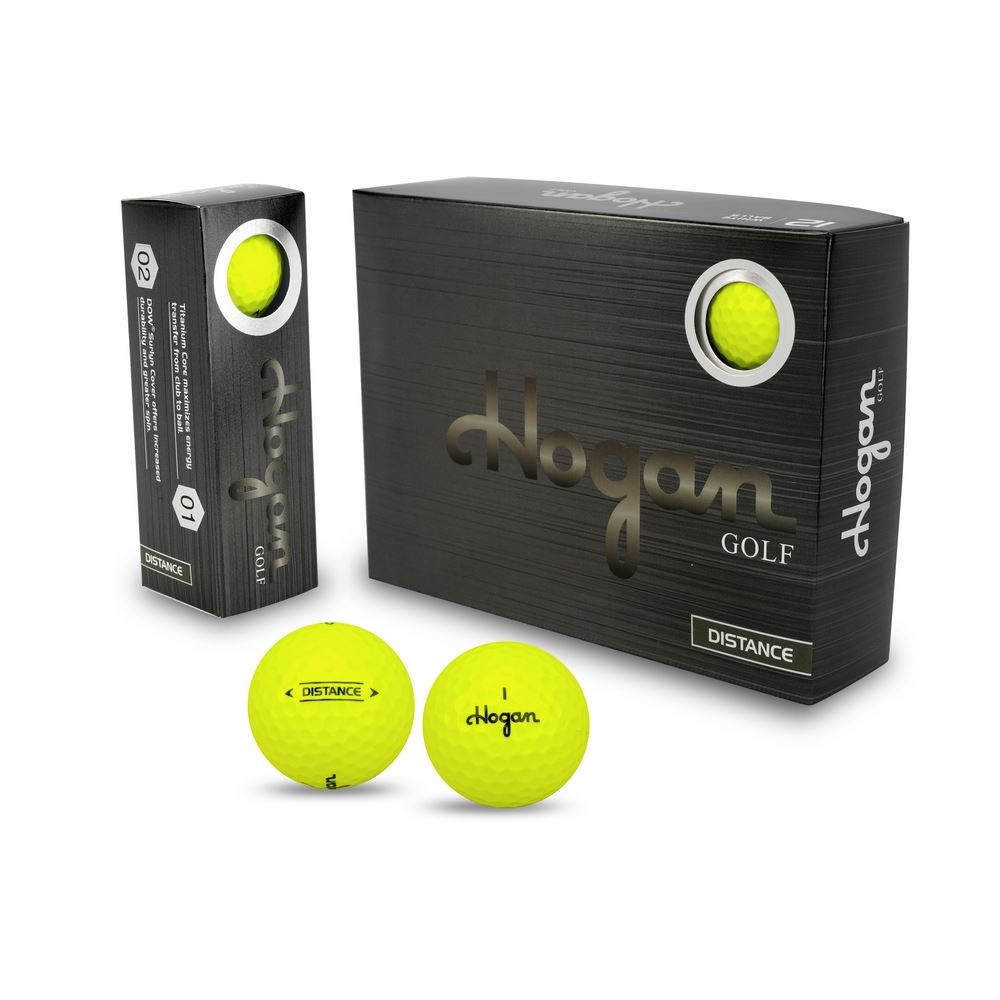 HOGAN Distance 2 Piece Golf Balls, 72 Pack