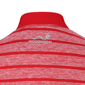 Woodworm Golf Clothes Heather Stripe Mens Polo Shirts 3 Pack