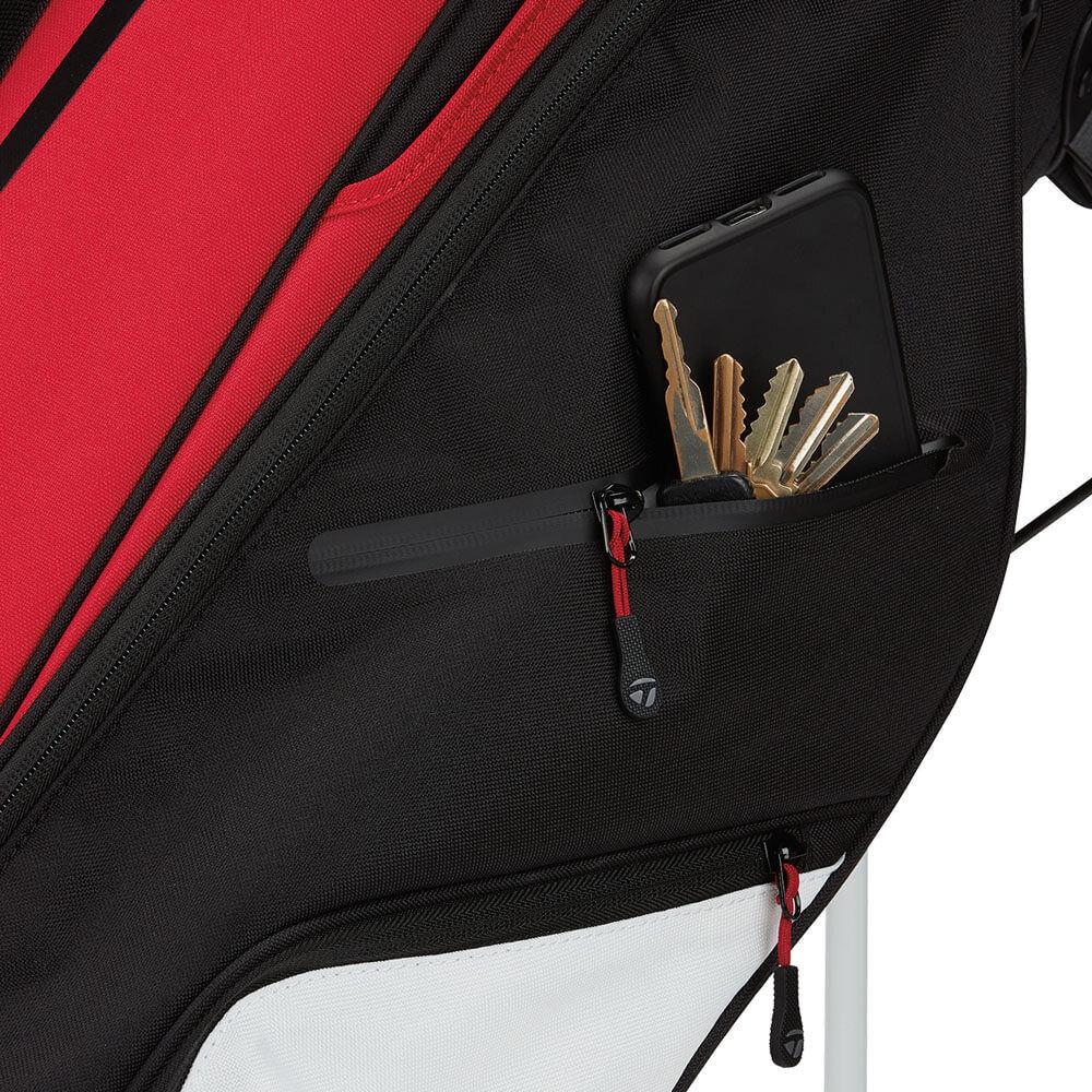 TaylorMade Golf Flextech Crossover 14 Way Stand Bag, Red/Black