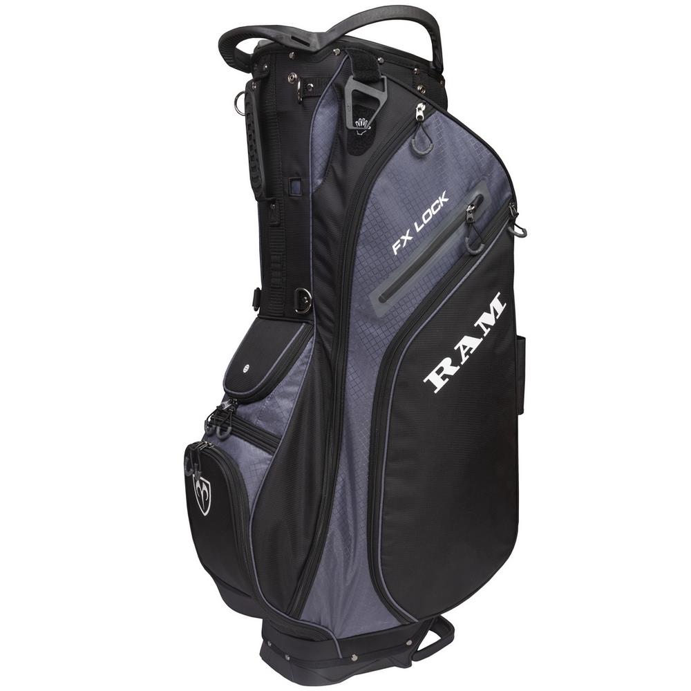 Ram Golf FX-LOCK Stand Bag with 14-Way Silent Lock-In Divider Top