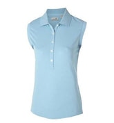 Ashworth Ladies Sleeveless Polo - Baby Blue