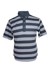 Ashworth Mens Striped Pocket Polo