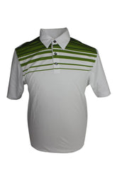 Ashworth Mens Striped Print Polo