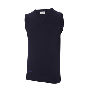 Ashworth Mens V Neck Lambswool Slip Over Vest