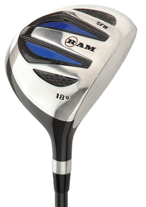 Ram Golf EZ3 Mens Graphite Wood Set Driver 3 & 5 Wood Headcovers Included