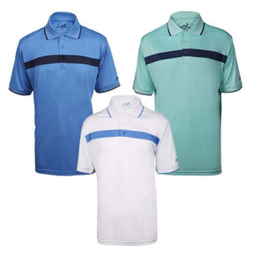Woodworm Golf Colour Block Mens Golf Polo Shirt 3 Pack