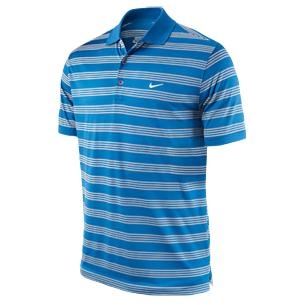 Nike Golf Tech Stripe Polo - Bright Blue