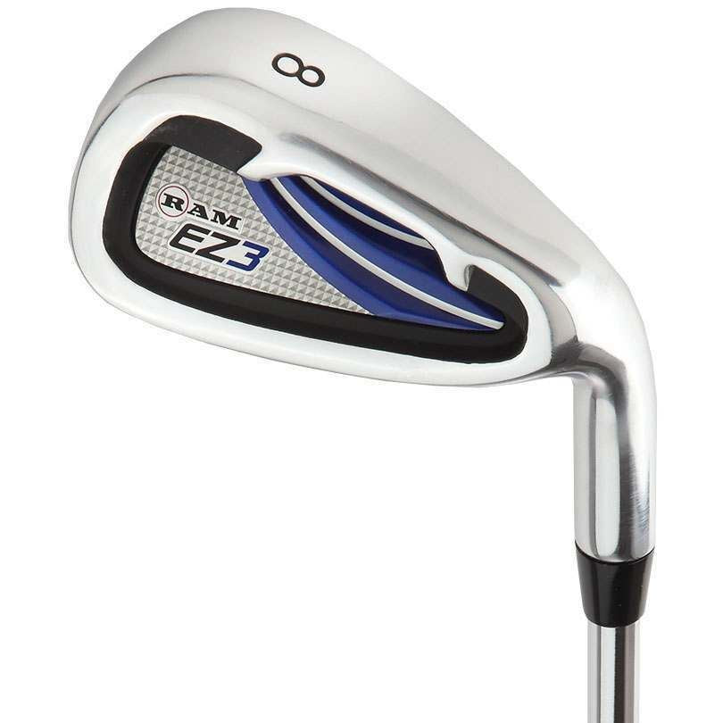 Ram Golf EZ3 Mens Right Hand +1 Inch Iron Set 5-6-7-8-9-PW-SW HYBRID INCLUDED