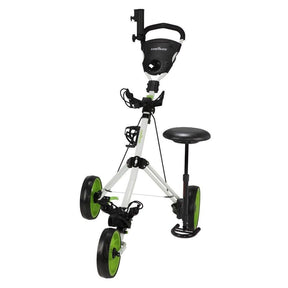 Caddymatic Golf X-TREME 3 Wheel Push/Pull Golf Trolley with Seat