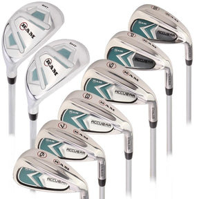 Ram Golf Accubar Lady Right Hand Clubs Iron Set 6-PW with Hybrids 24 and 27[Regular (5'7 to 6')]
