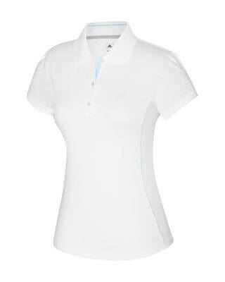 Adidas ClimaCool Ladies White Base Piped Polo