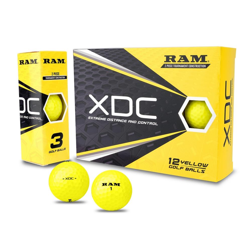 Ram Golf XDC Extreme Distance and Control Golf Balls, 72 Pack