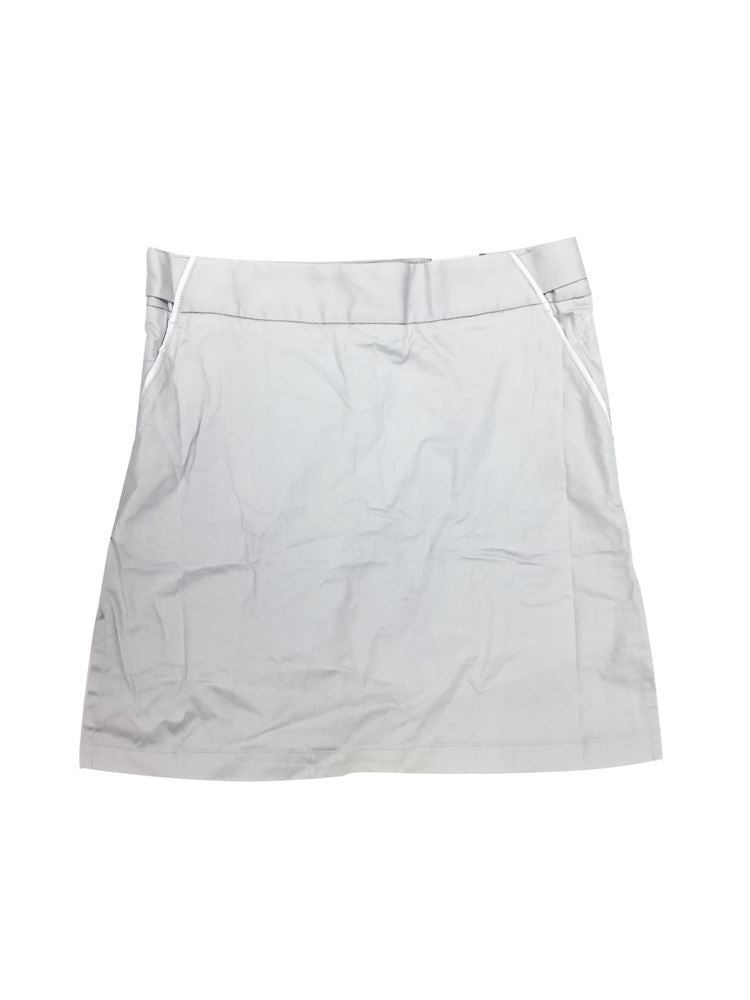 Ashworth Golf Ladies Skirt/Short Skort - Grey w/ White Trim