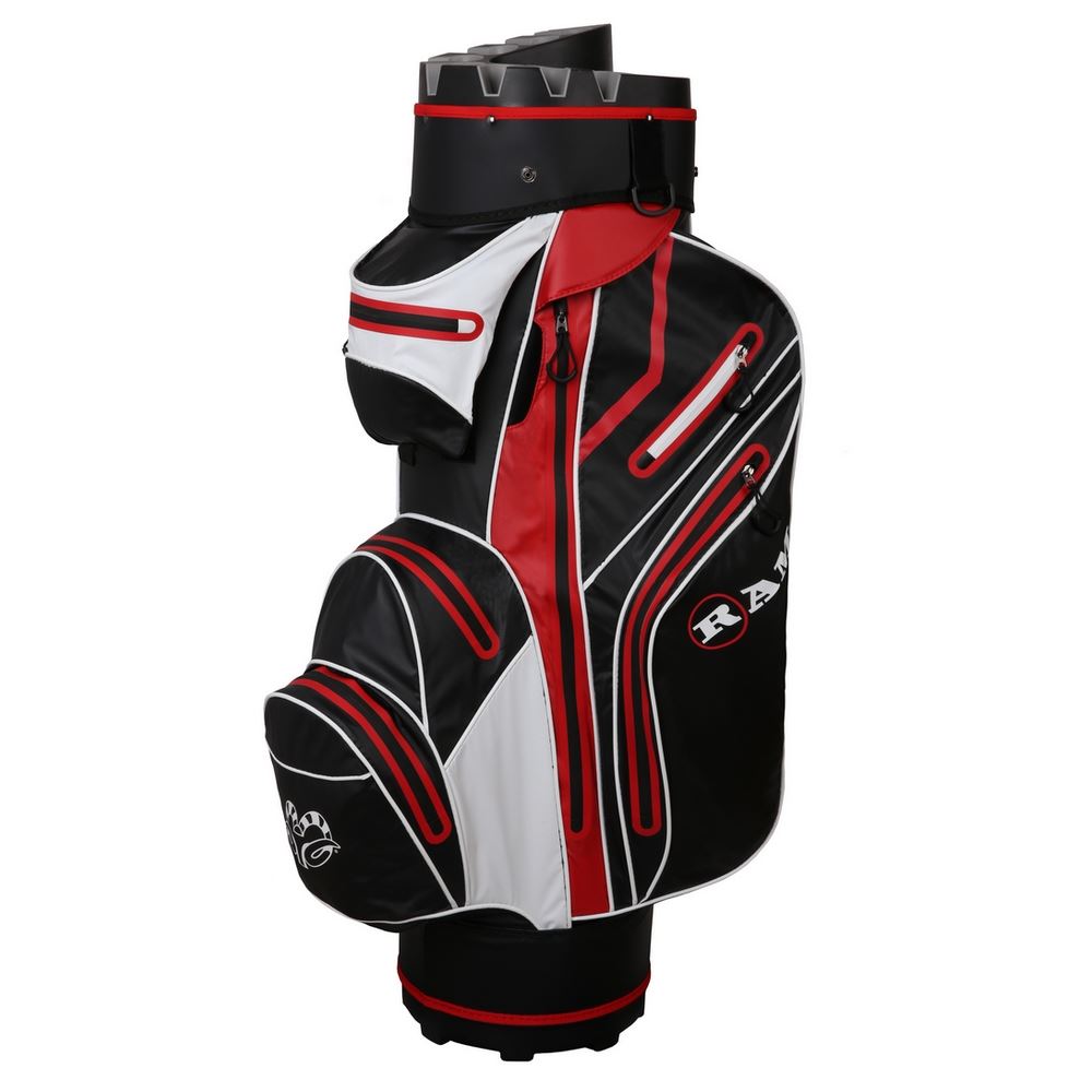 Ram Golf Premium Waterproof Trolley Bag with 14 Way Molded Organizer Divider Top