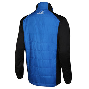 Woodworm Full Zip Padded Mens Golf Jacket - Windproof - Blue