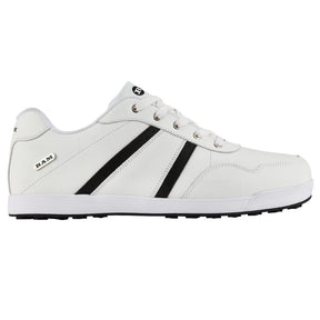 Ram Golf FX Comfort Mens Waterproof Golf Shoes - White / Black