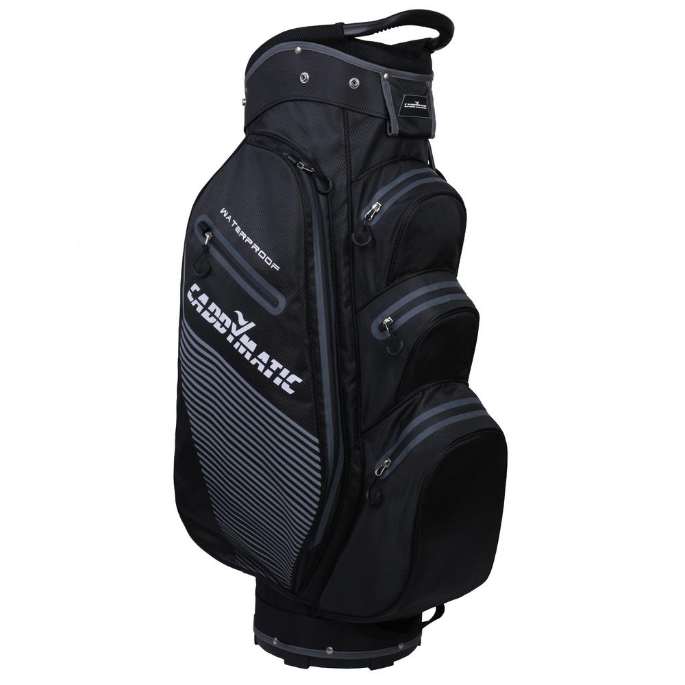 Caddymatic Golf Waterproof Golf Trolley / Cart Bag with Full Length Dividers