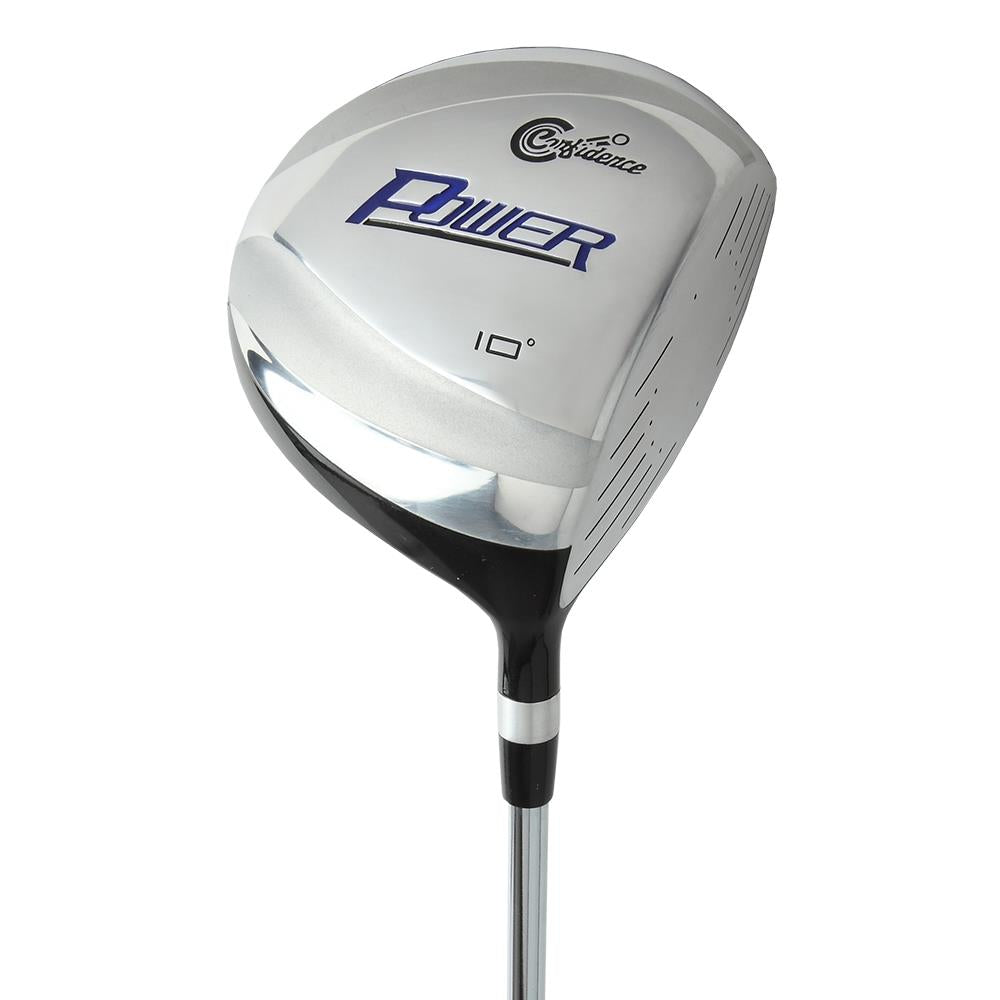 Confidence Golf Mens Power V3 +1 Inch Club Set and Stand Bag