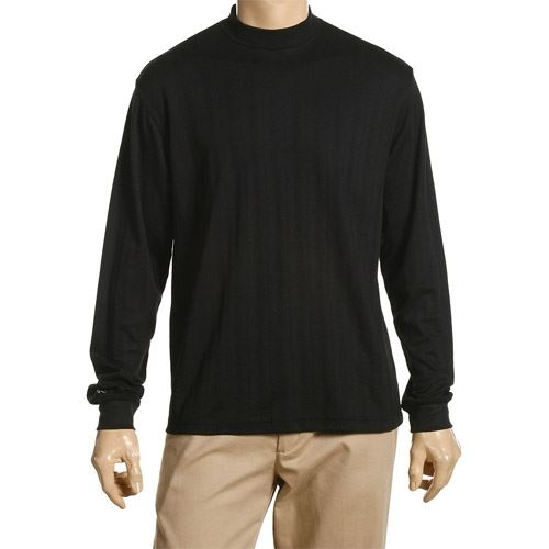 Greg Norman Long Sleeve Interlock Mock Neck Shirt