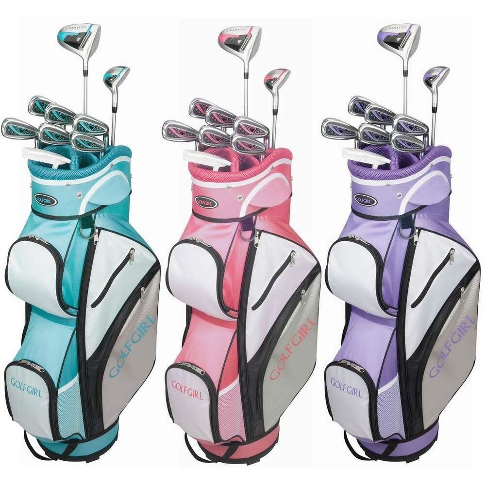 GolfGirl FWS3 Ladies Petite Golf Clubs Set with Cart Bag, All Graphite, Right Hand