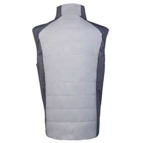 Woodworm Full Zip Padded Mens Gilet Golf Vest Grey