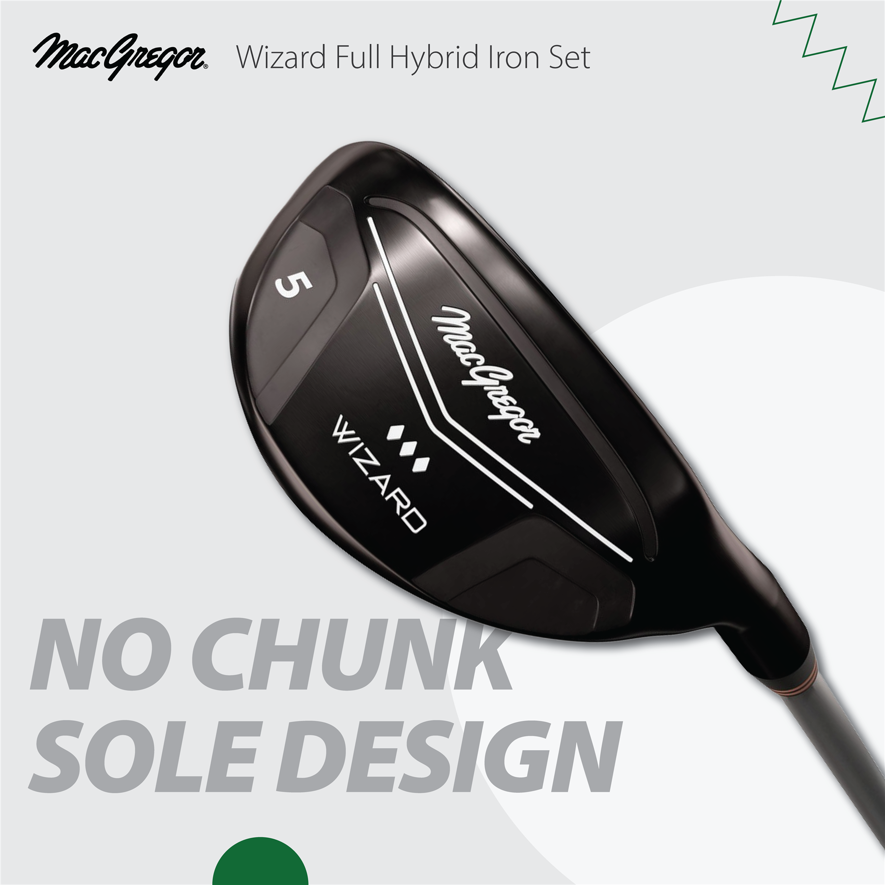 MacGregor Golf Wizard Hybrid Iron Set, Mens Right Hand