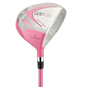 Golf Girl Junior Girls Golf Set V3 with Pink Clubs and Bag, Left Hand