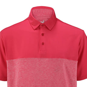 PACK OF 3 Woodworm Golf Shirts - Heather Panel Polos - Mens