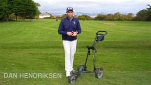 Caddymatic Golf Continental 3 Wheel Folding Golf Push/Pull Trolley