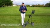 Caddymatic Golf Continental 3 Wheel Folding Golf Push/Pull Trolley