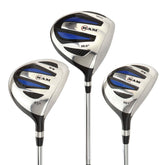 Ram Golf EZ3 Mens Steel Wood Set Driver 3 & 5 Wood Headcovers Included