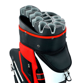 Ram Golf Premium Trolley Bag with 14 Way Molded Organiser Divider Top