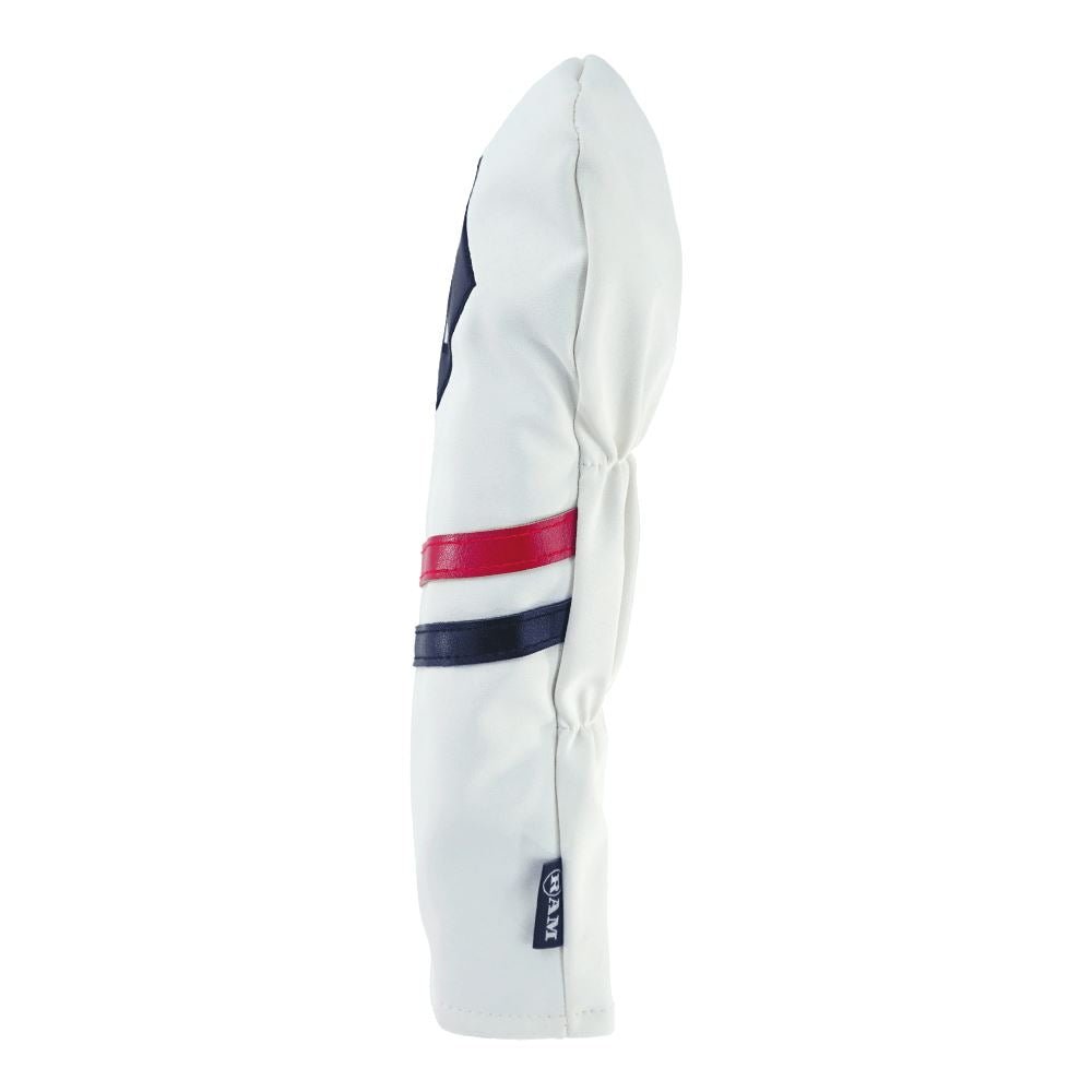 Ram Golf Premium Vintage Style PU Leather Headcovers Retro White Hybrid