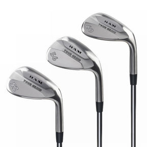Ram Golf Tour Grind Milled Face Golf Wedge Set, Chrome, Mens Right Hand
